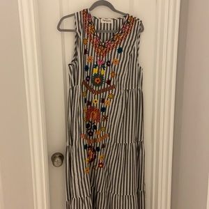 Size l never worn embroidered dress